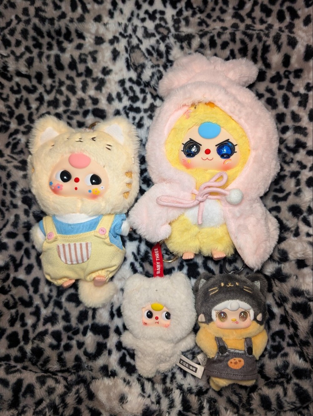 Plush Doll Key Chain Set